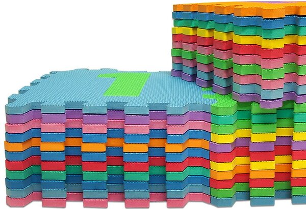 Piankowa mata dla dzieci PUZZLE, 86 części, wielokolorowa Spielwerk