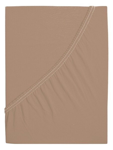 4Home prześcieradło jersey Ideal orzechowy, 70 x 140 cm