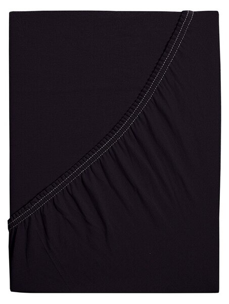 4Home prześcieradło jersey Ideal czarny, 70 x 140 cm
