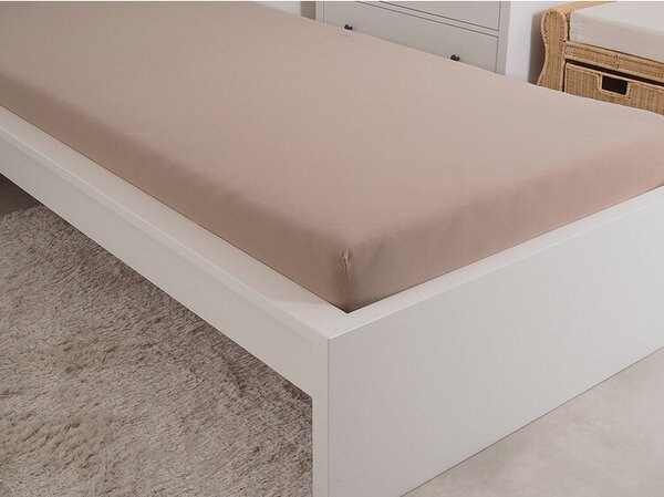 4Home prześcieradło jersey Ideal orzechowy, 70 x 140 cm