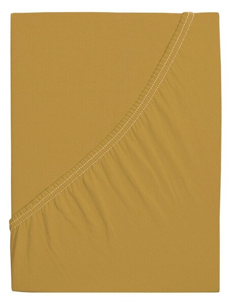 4Home prześcieradło jersey Ideal musztardowy, 70 x 140 cm, 70 x 140 cm