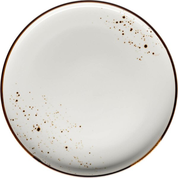 Mäser Płytki talerz Pintar White brązowe kropki 27cm