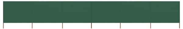 Parawan 6-skrzydłowy z tkaniny, 800x120 cm, zielony