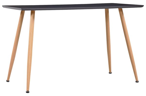Stół do jadalni, kolor dębowy i szary, 120x60x74 cm, MDF