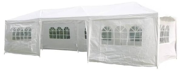 HI Namiot imprezowy ze ściankami, 3x9 m, biały