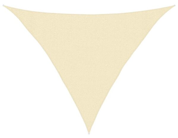 Żagiel przeciwsłoneczny, 160 g/m², kremowy, 3x3x4,2 m, hdpe