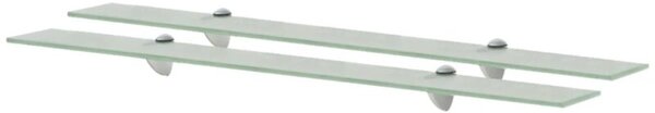 Półki szklane, 2 szt., 90 x 20 cm, 8 mm