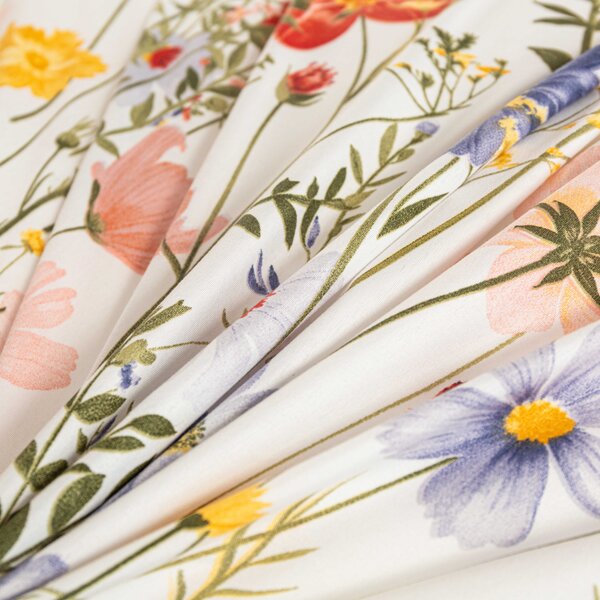 Poszewka na poduszkę z mikrofibry WILDFLOWERS 50x70 cm, kolorowa
