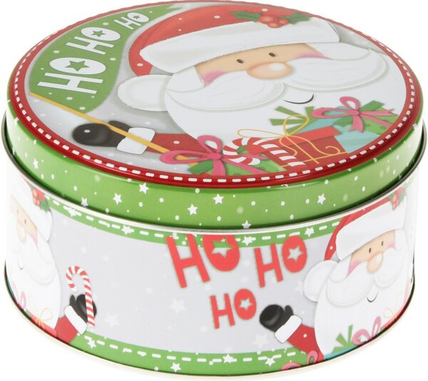 Zestaw 3 blaszanych puszek świątecznych Santa's Friends