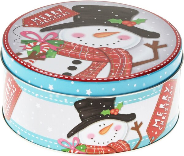 Zestaw 3 blaszanych puszek świątecznych Santa's Friends