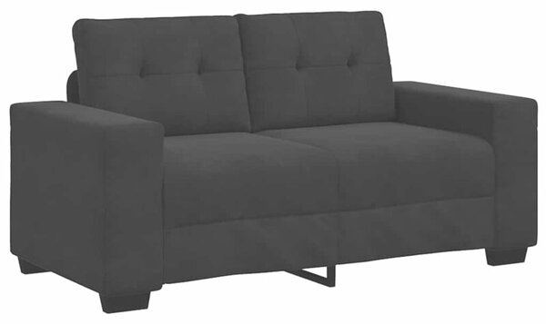 Sofa dwuosobowa czarna 160x77x82 cm aksamitna