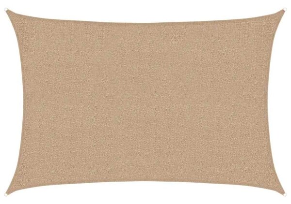 Żagiel przeciwsłoneczny, 160 g/m², kolor taupe, 2x3 m, hdpe