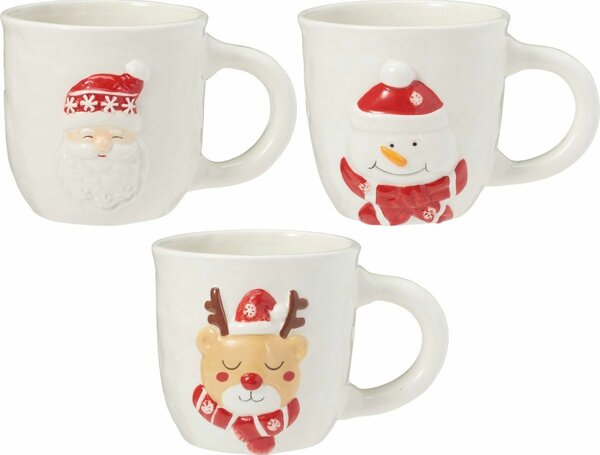 Zestaw 3 ceramicznych kubków North Pole 500 ml