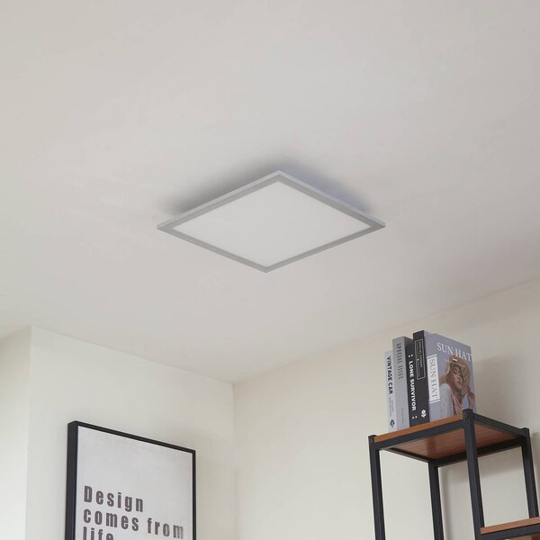 Lampa sufitowa LED Lyndra Arcchio, możliwość ściemniania, aluminiowy / szary / cynkowy, salon / jadalnia, aluminium, nowoczesny