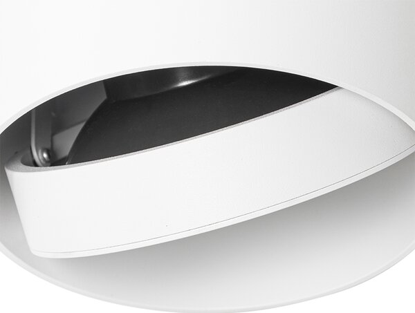 Inteligentny reflektor natynkowy biały, obrotowy i przechylany z Wifi GU10 111mm - Impact