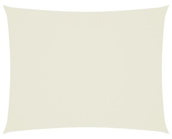Prostokątny żagiel ogrodowy, tkanina oxford, 3x4 m, kremowy