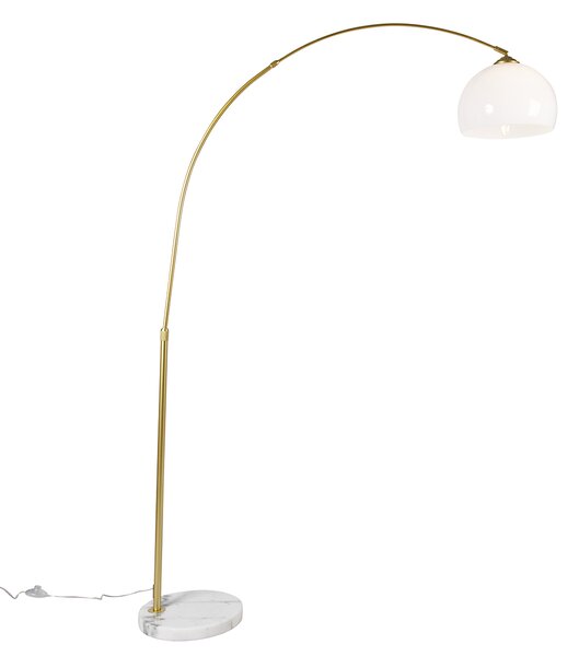Inteligentna lampa łukowa mosiężna z białym kloszem włącznie z Wi-Fi A60 - Arc Basic