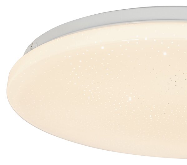 Inteligentna lampa sufitowa biała 38 cm efekt gwiazdy w komplecie z LED i pilotem - Extrema Oswietlenie wewnetrzne