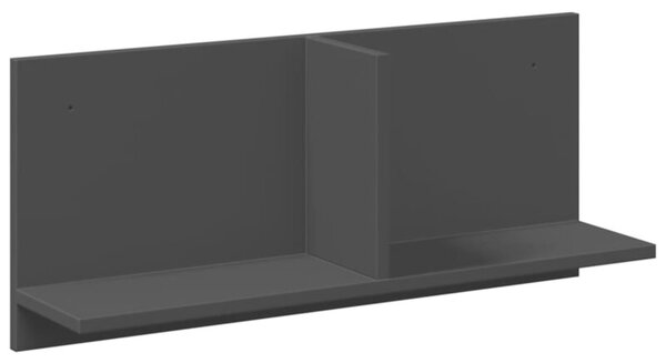 Półka ścienna, 70x16,5x30 cm, czarna, materiał drewnopochodny