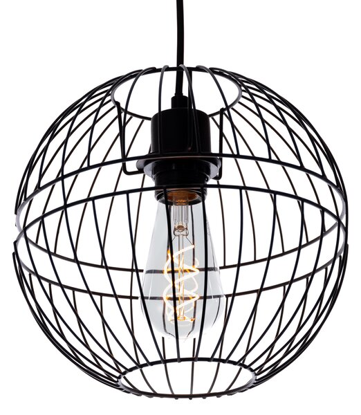 Nowoczesna lampa wisząca czarna 3-światłowa - Sphaera