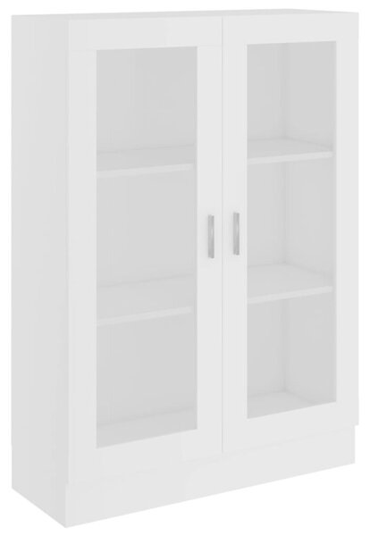 Witryna, biała, 82,5x30,5x115 cm, materiał drewnopochodny