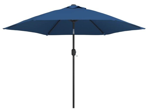 Parasol ogrodowy na metalowym słupku, 300 cm, lazurowy