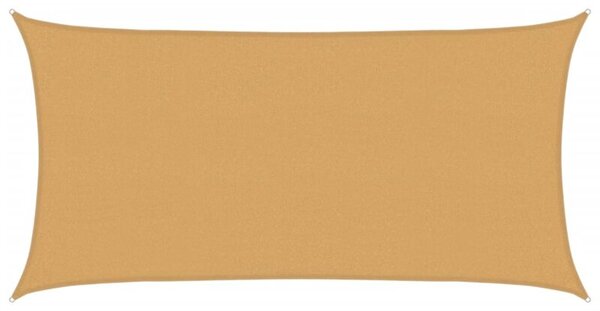 Żagiel przeciwsłoneczny, 160 g/m², piaskowy, 2,5x4,5 m, hdpe
