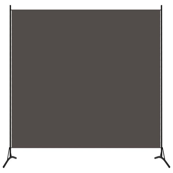 Parawan pokojowy, antracytowy, 175 x 180 cm, tkanina
