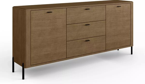 Szeroka komoda w kolorze dymionego dębu Madera 11