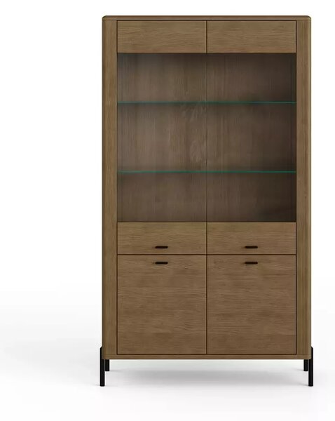 Wysoka witryna w odcieniu dębu dymionego Madera 70