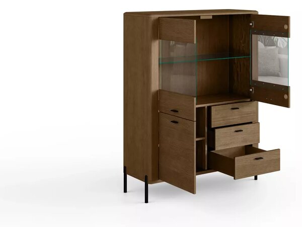 Elegancka drewniana witryna Madera 80