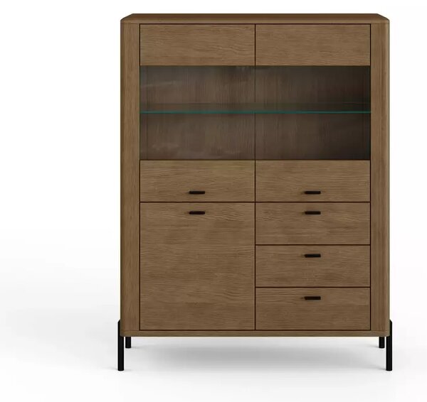 Elegancka drewniana witryna Madera 80