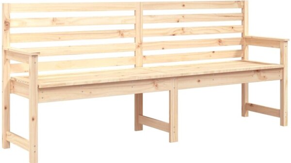 Ławka ogrodowa, 203,5x48x91,5 cm, lite drewno sosnowe