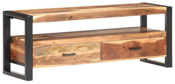 Szafka pod TV, 120x35x45 cm, drewno z miodowym wykończeniem