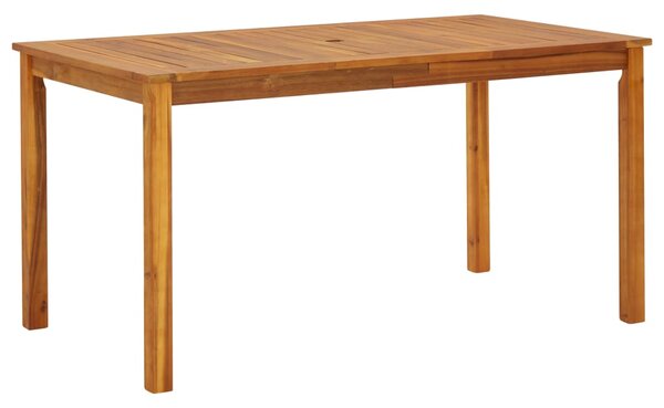 Stół ogrodowy, 140x80x74 cm, lite drewno akacjowe