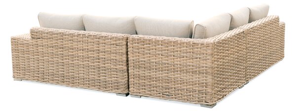 Narożnik ogrodowy z technorattanu VEGA CAFFE Beige - FURRORE