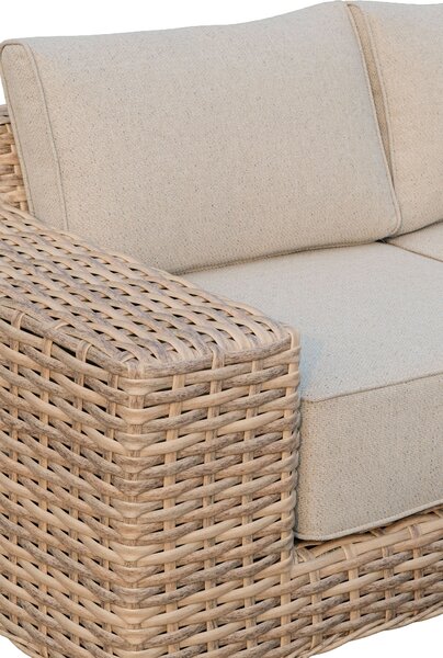 Narożnik ogrodowy z technorattanu VEGA CAFFE Beige - FURRORE