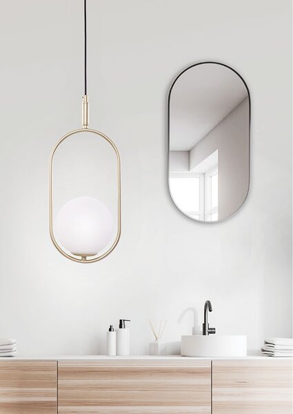 Lampa wisząca w stylu glamour mosiądz - K061 R0-T63