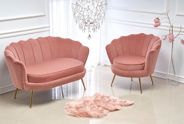 Zielona tapicerowana sofa glamour R1-N66