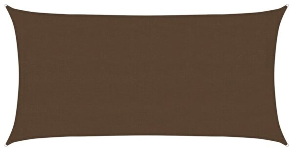 Żagiel przeciwsłoneczny, 160 g/m², brązowy, 4x7 m, hdpe