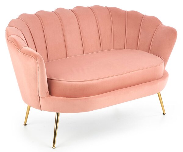 Różowa dwuosobowa sofa muszelka G7-P64