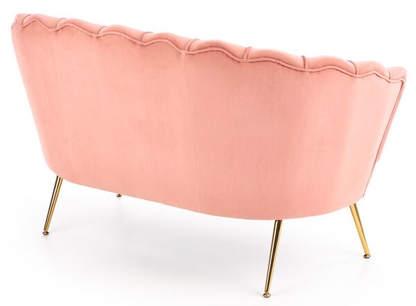 Różowa dwuosobowa sofa muszelka G7-P64