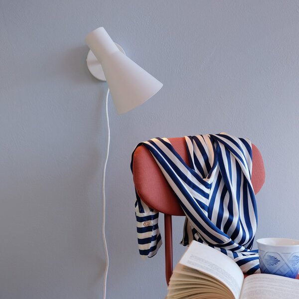 Lampa Ścienna Dyberg Larsen, DL12, biały, salon, metal, design