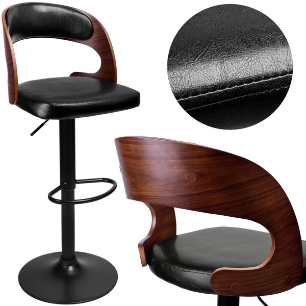 Krzesło barowe Portland - czarne