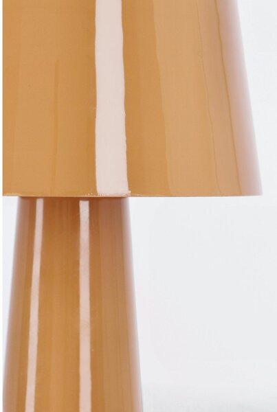 Pomarańczowa metalowa lampa stołowa LED z metalowym kloszem (wysokość 51 cm) Turner – Bizzotto