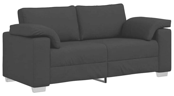 Sofa czarny 180 x 77 x 82 cm tkanina