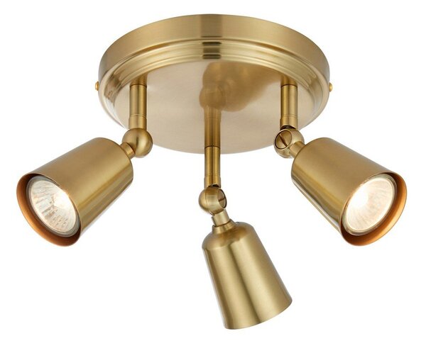 Lampa sufitowa z elastyczną konstrukcją w kolorze mosiądzu TIny – Markslöjd