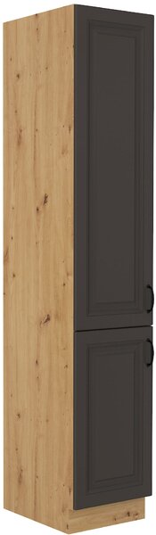 Wysoka szafka kuchenna słupek STILO 40 DK-210 2 F Grafit/Artisan
