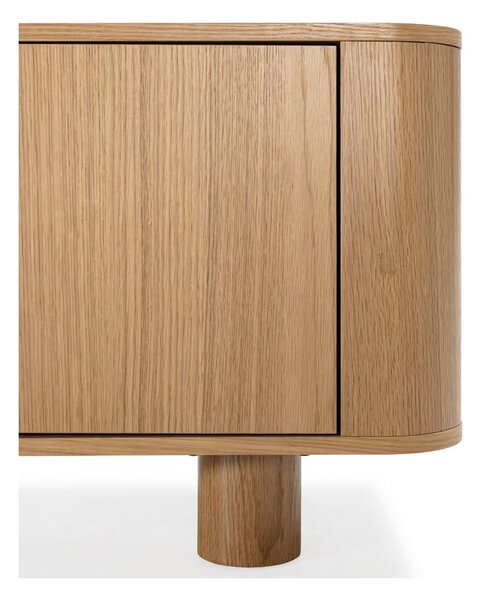 Szafka pod TV w dekorze dębu w naturalnym kolorze 180x50,5x40 cm Padoc – MOME