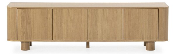 Szafka pod TV w dekorze dębu w naturalnym kolorze 180x50,5x40 cm Padoc – MOME